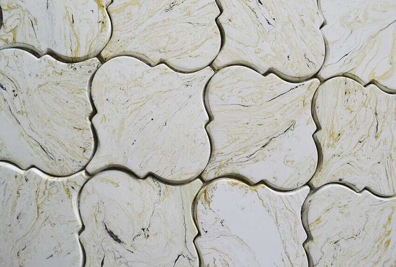 28. Placas de revestimento cimenticio 3D &ndash; Foto: Admirato