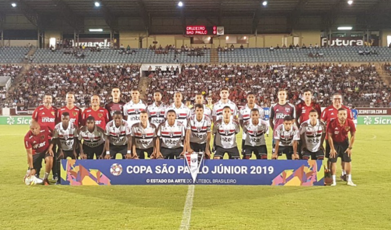 São Paulo está a apenas dois jogos de garantir o tetra da Copinha (Reprodução/Twitter)