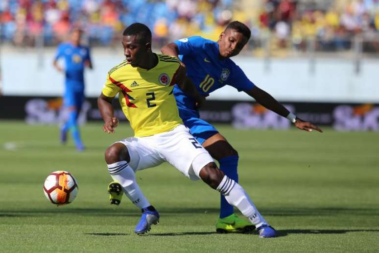 Rodrygo, principal estrela do time, não conseguiu ser efetivo na partida deste sábado (CLAUDIO REYES/AFP)
