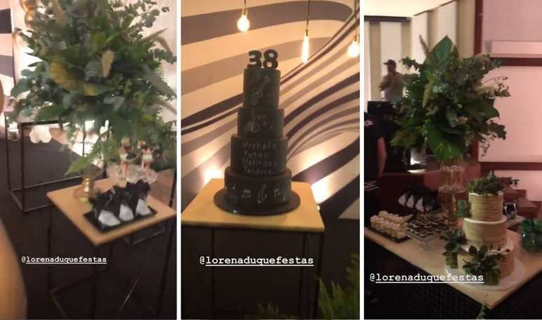 Detalhes da festa surpresa que Ta&iacute;s Fersoza fez para Michel Tel&oacute;.