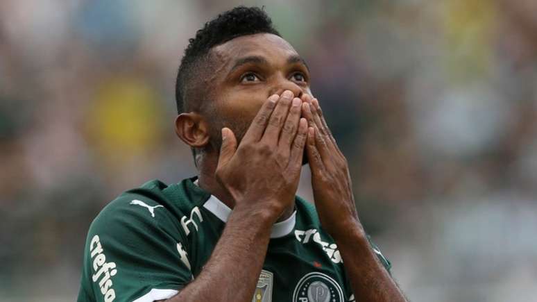 De cabeça, Borja fez o primeiro gol do Palmeiras em 2019 (Cesar Greco)