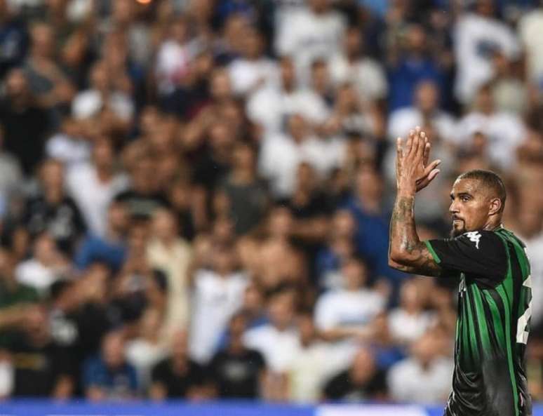 Boateng participou do empate do Sassuolo com a Internazionale, neste sábado (Foto: Reprodução)