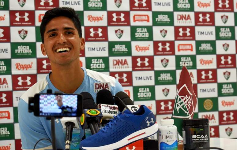 Julião, durante entrevista coletiva (Foto : Mailson Santana/Fluminense FC)