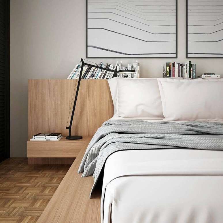 13. A marcenaria &eacute; uma excelente forma de levar sensa&ccedil;&atilde;o de conforto para quartos modernos &ndash; Foto: Assetproject