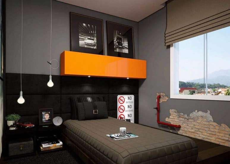 24. É importante saber escolher cores que valorizem a decoração de quartos modernos pequenos – Foto: Aaron Guides