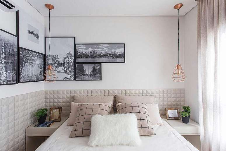 26. O estilo minimalista é um dos mais utilizados para a decoração de quartos modernos – Foto: This Is The Crosby
