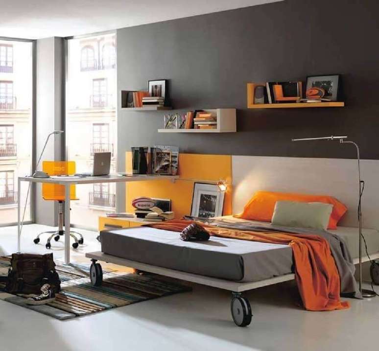 70. É muito importante que os quartos modernos sejam planejados de forma funcional – Foto: Home Design Interior