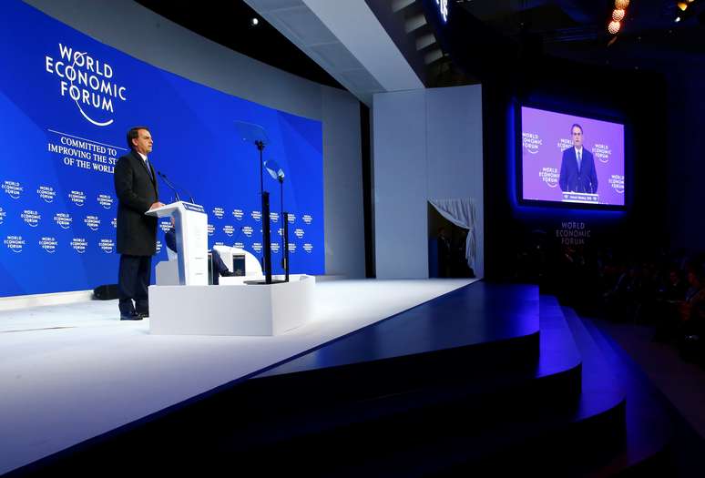 Jair Bolsonaro discursou no Fórum Econômico Mundial em Davos