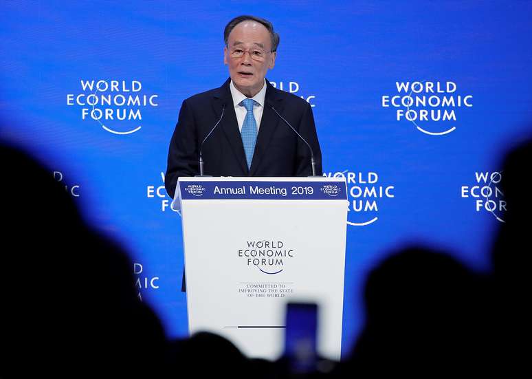 Vice-presidente chinês, Wang Qishan, no Fórum Econômico Mundial em Davos 23/01/2019 REUTERS/Arnd Wiegmann