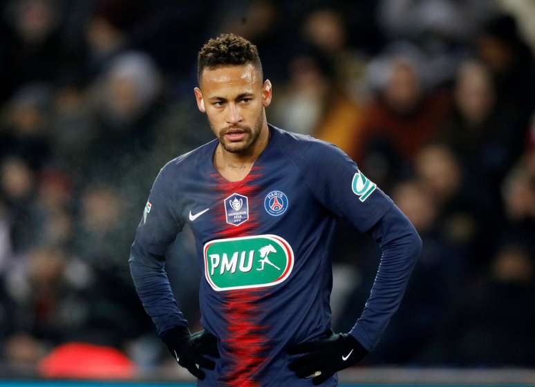 Neymar se lesionou na partida entre PSG e Strasbourg (23/01/2019)