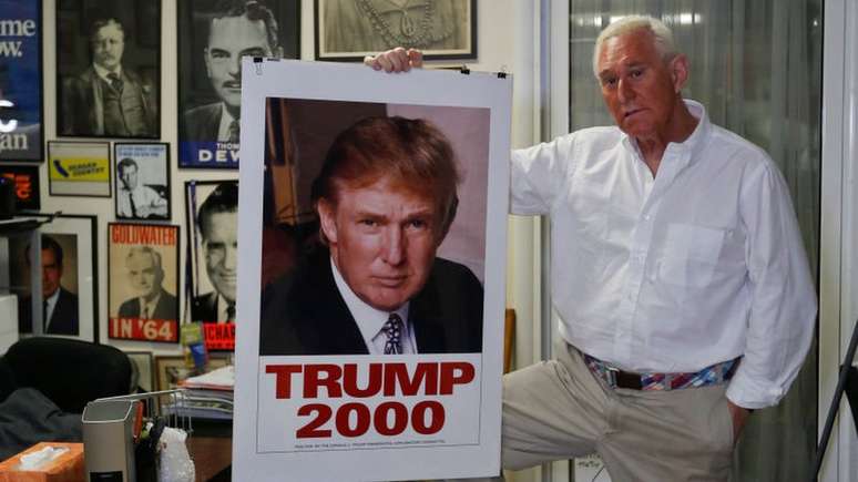 Stone ajudou Trump em sua campanha fracassada para a Presidência em 2000