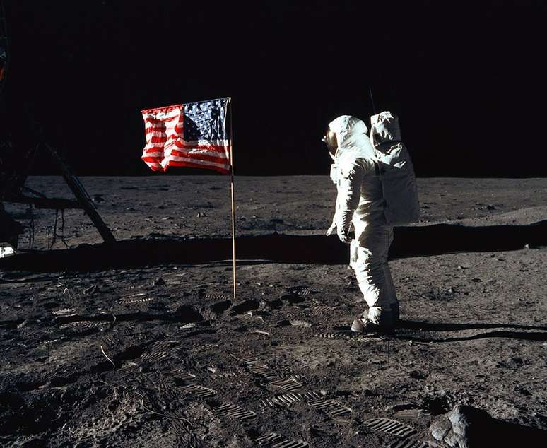 Buzz Aldrin na Lua em 1969: 'uma desolação magnífica', disse ele