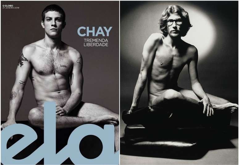 Chay hoje, aos 26 anos, e Saint Laurent com 35: a nudez nunca foi tabu para ambos