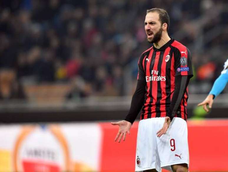 Higuaín marcou apenas seis gols com a camisa do Milan