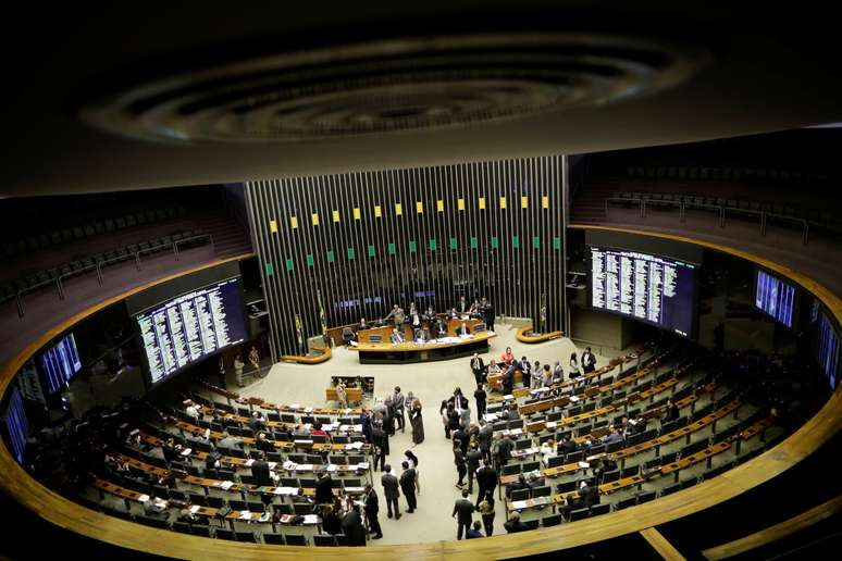 O plenário da Câmara dos Deputados