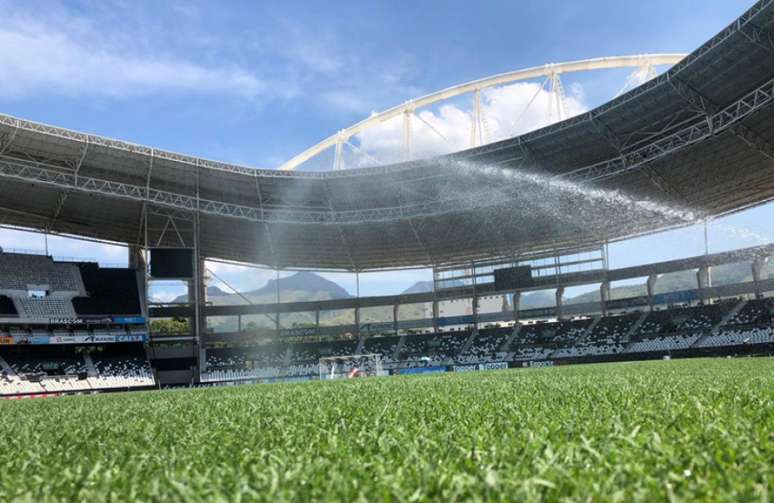 Estádio Nilton Santos recebeu o primeiro clássico do Carioca-2019 (Divulgação/Twitter)