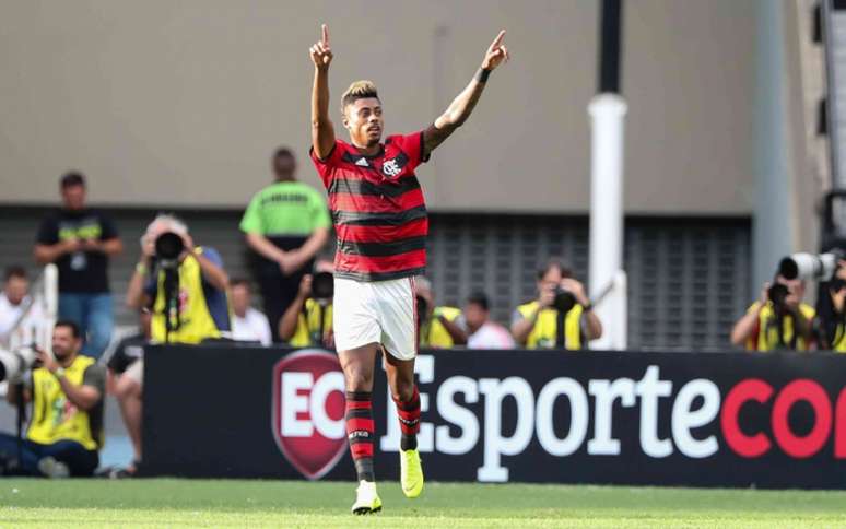 Bruno Henrique celebra gol no clássico com o Botafogo (Andre Melo Andrade/AM Press)