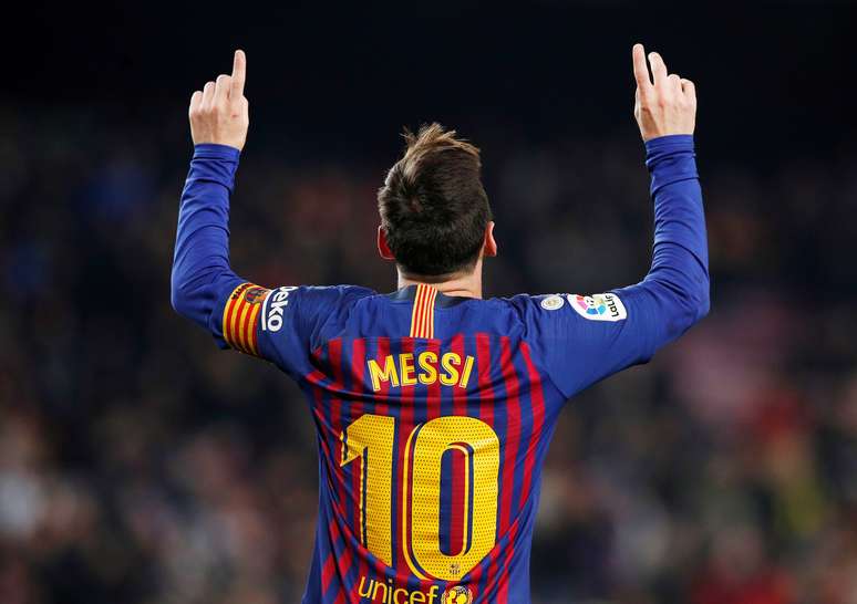 Lionel Messi durante partida do Barcelona contra o Legan&eacute;s pelo Campeonato Espanhol
20/01/2019 REUTERS/Albert Gea
