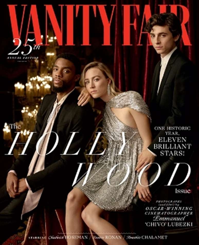 Chadwick Boseman, Saoirse Ronan e Timothée Chalamet: a capa dos sonhos de todos os atores de Hollywood