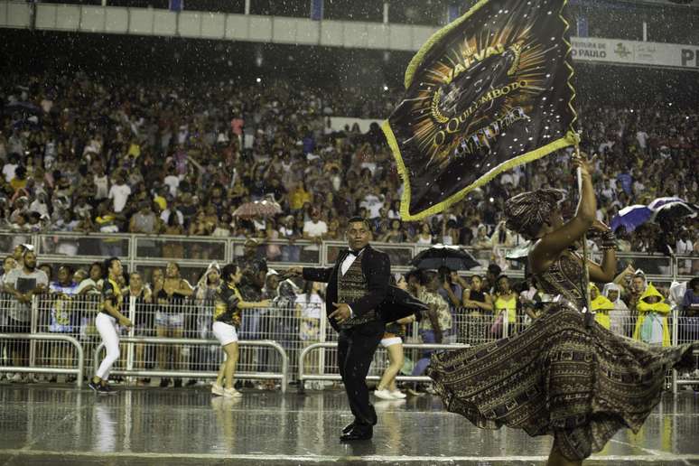 Ensaio técnico da Vai-Vai, a maior campeã do Carnaval de São Paulo, com 15 títulos do grupo especial