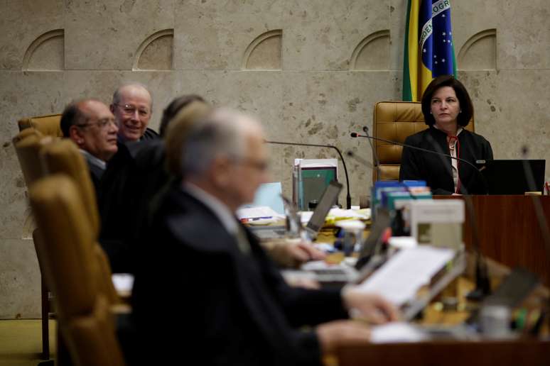 STF reunido em sessão com a presença da procuradora-geral da República, Raquel Dodge
20/09/2017
REUTERS/Ueslei Marcelino