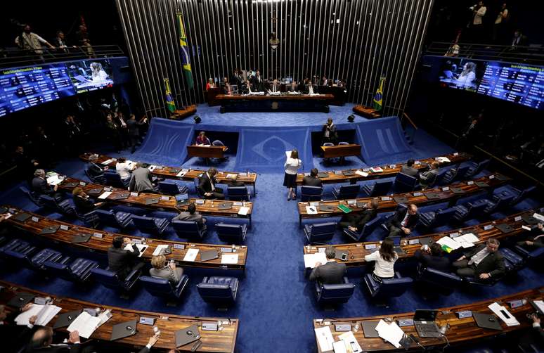 Plen&aacute;rio do Senado
11/05/2016
REUTERS/Ueslei Marcelino