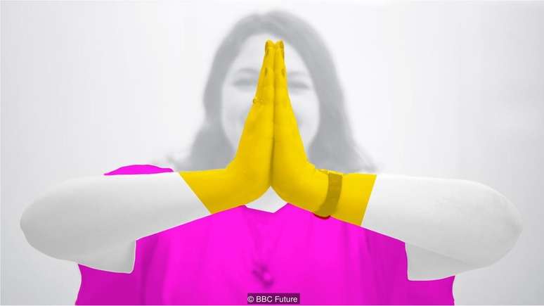 Unindo as palmas das mãos não é necessariamente associado à oração, embora no Ocidente o símbolo carregue importância religiosa