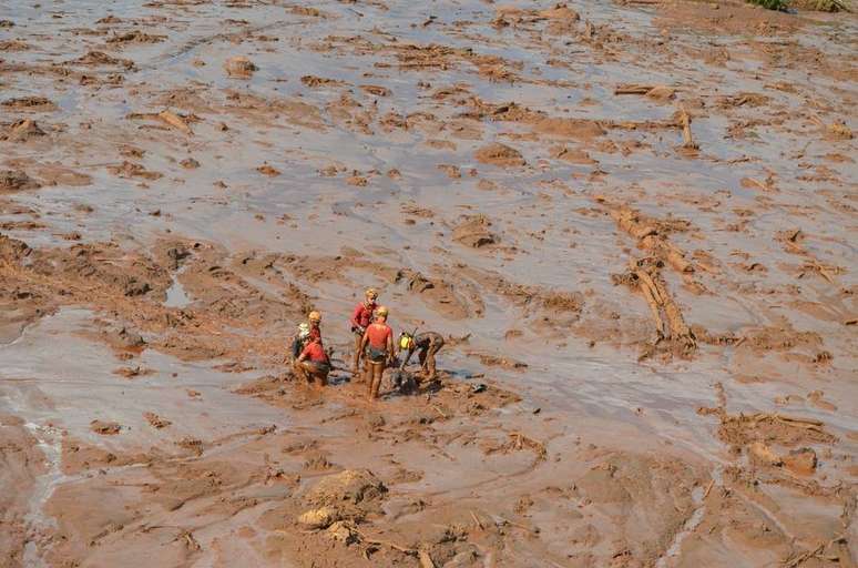 Brumadinho - Lama cobriu edificações inteiras próximas à barragem da mina do Córrego do Feijão, em Brumadinho. 