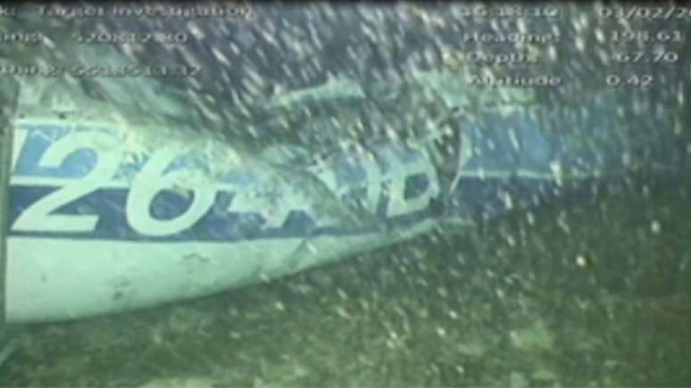 Destroços de avião que levava jogador Emiliano Sala encontrados no fundo do mar perto de Guernsey, no Canal da Mancha
03/02/2019
AAIB/ via REUTERS TV