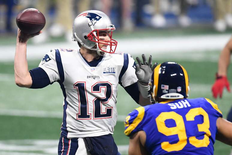Brady se prepara para passe no Super Bowl