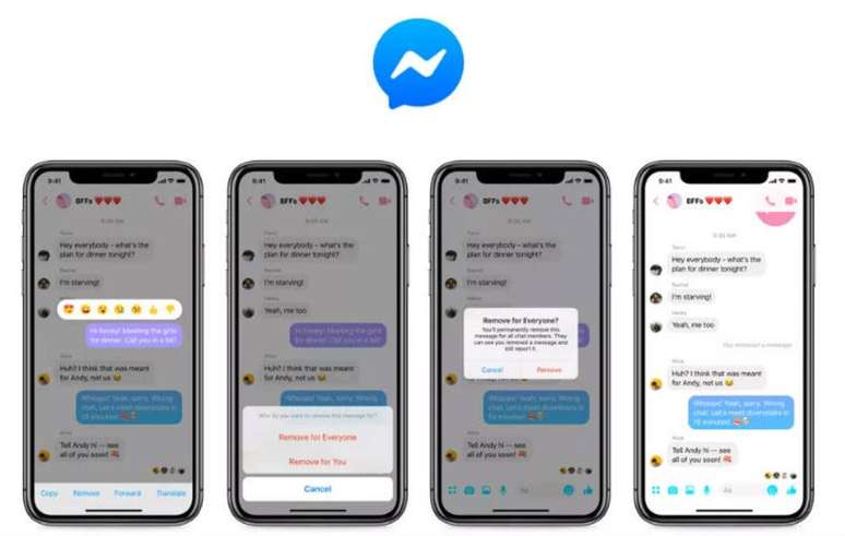 Messenger permitirá que usuários deletem mensagens