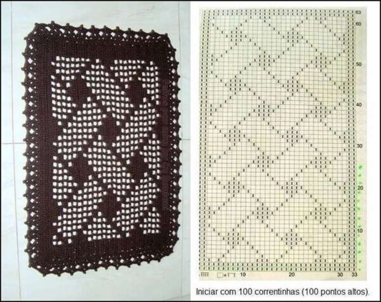 106. Os tapetes de barbante podem ser feitos a partir de dois pontos b&aacute;sicos com a correntinha e o ponto alto. Fonte: ConstruindoDecor