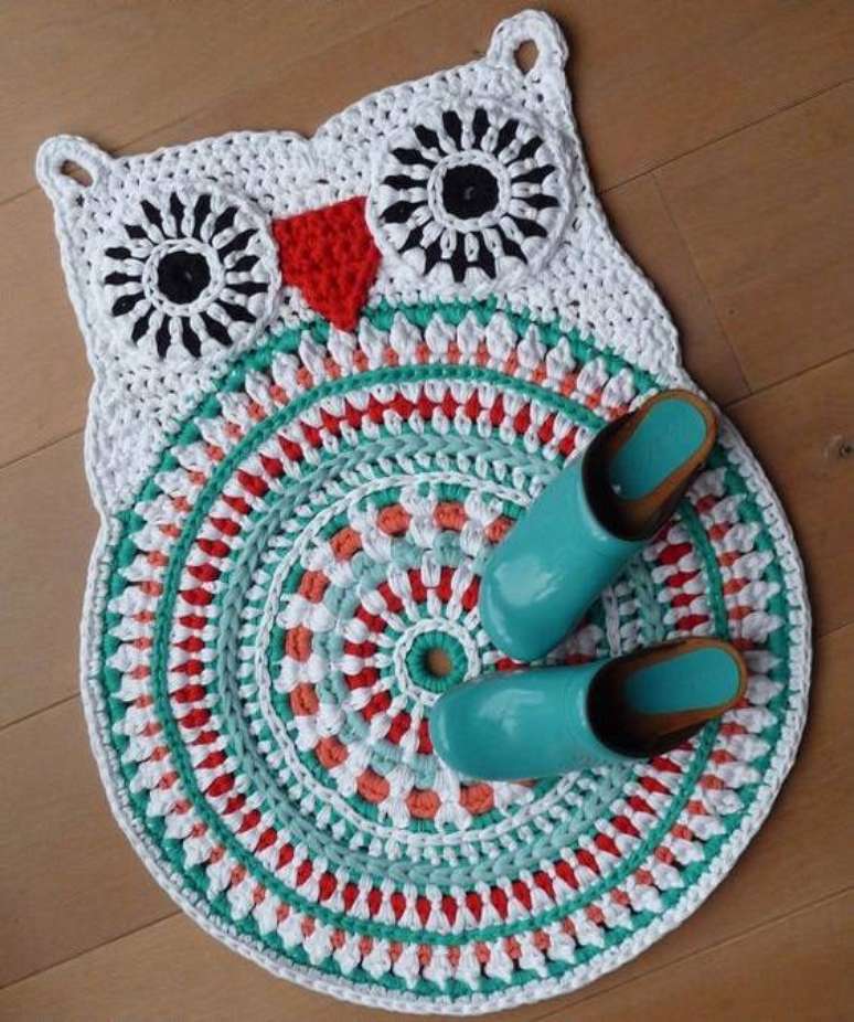 9. Tapete com forma de coruja fofinha