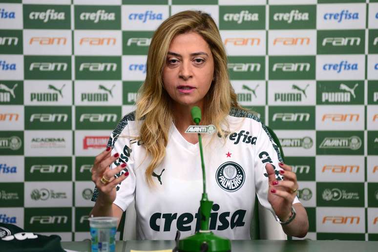 Leila Pereira, presidente da Crefisa e conselheira do Palmeiras