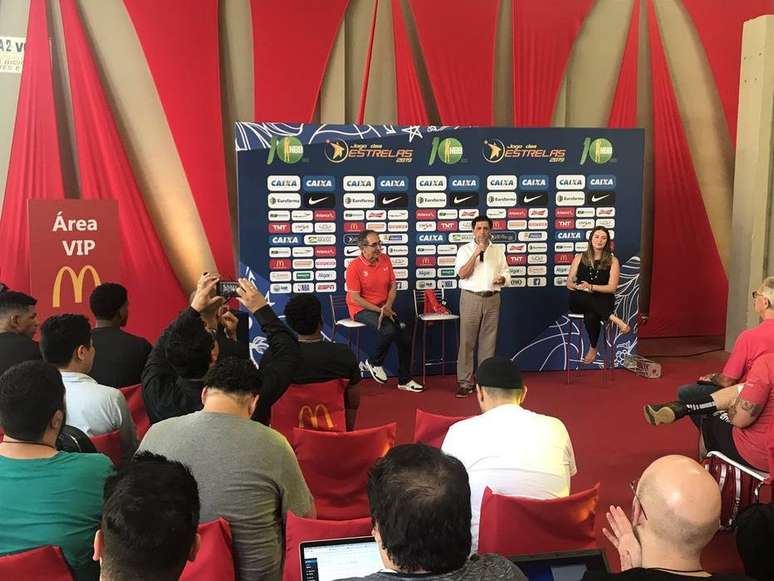 Prefeito de Franca, Gilson de Souza, em evento do Jogo das Estrelas.