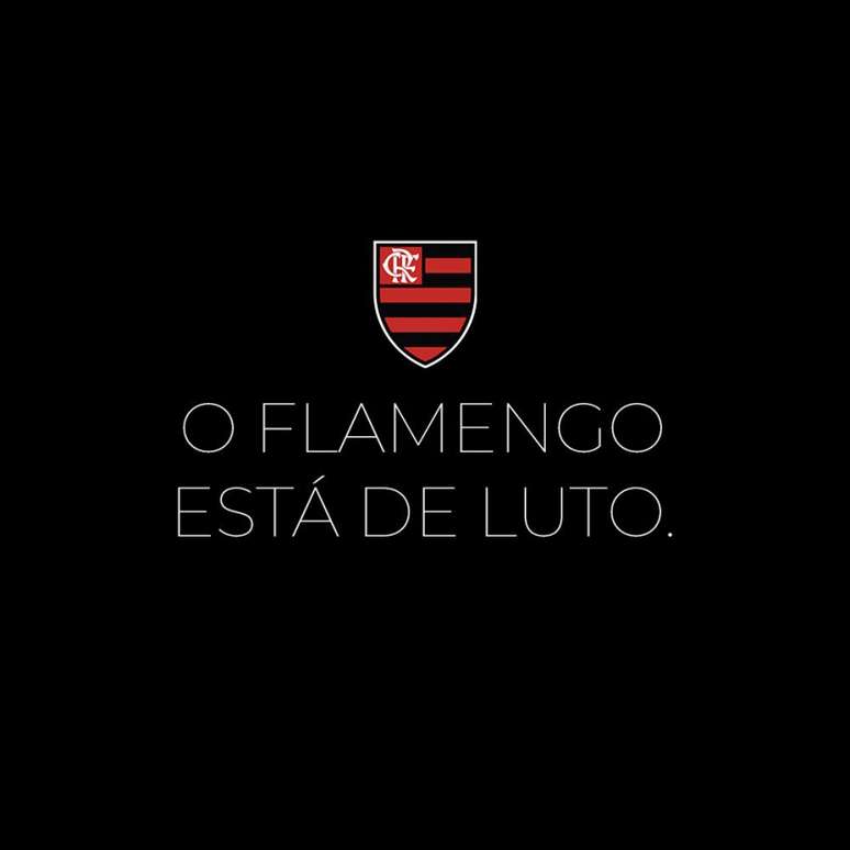 Imagem postada pelo Flamengo nas redes sociais (Reprodução)