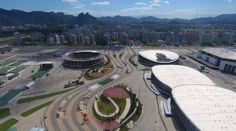 Vista aérea do Parque Olímpico do Rio de Janeiro