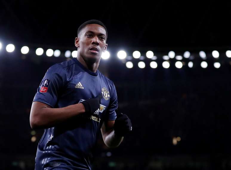 Anthony Martial comemora gol em jogo do Manchester United
25/01/2019
Action Images via Reuters/Matthew Childs