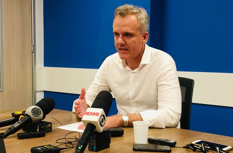 Luciano Siani, diretor financeiro da Vale, em entrevista no Rio de Janeiro
28/01/2019
REUTERS/Marta Nogueira