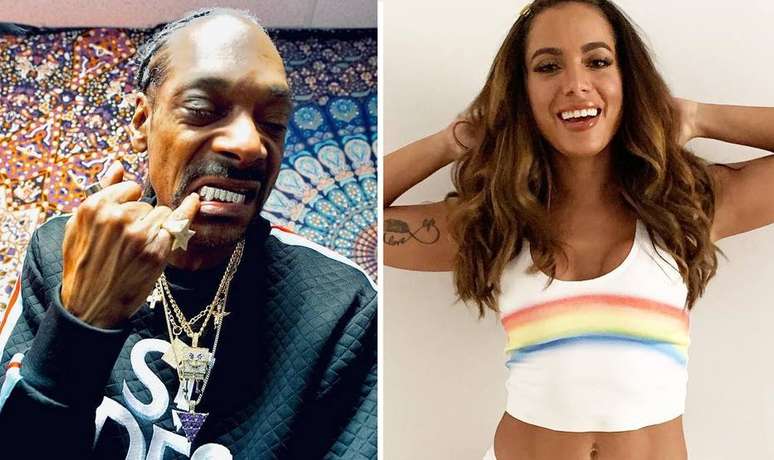 Snoop Dogg e Anitta farão música juntos.