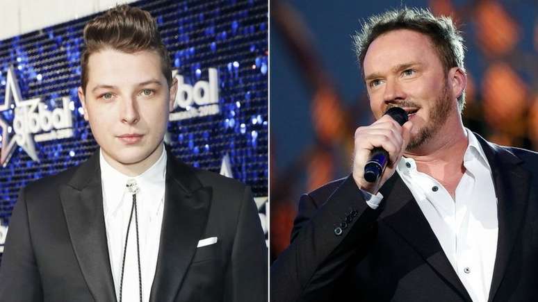 John Newman (esq.) e Russell Watson foram diagnosticados com tumores cerebrais benignos