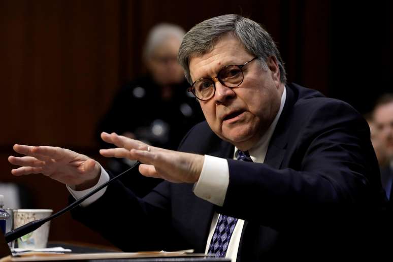 William Barr fala durante sabatina no Senado dos EUA
15/01/2019
REUTERS/Yuri Gripas