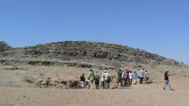 Formações rochosas na Namíbia deram as pistas para que cientistas concluíssem que por ali passavam blocos de gelo em alta velocidade, em direção ao Brasil