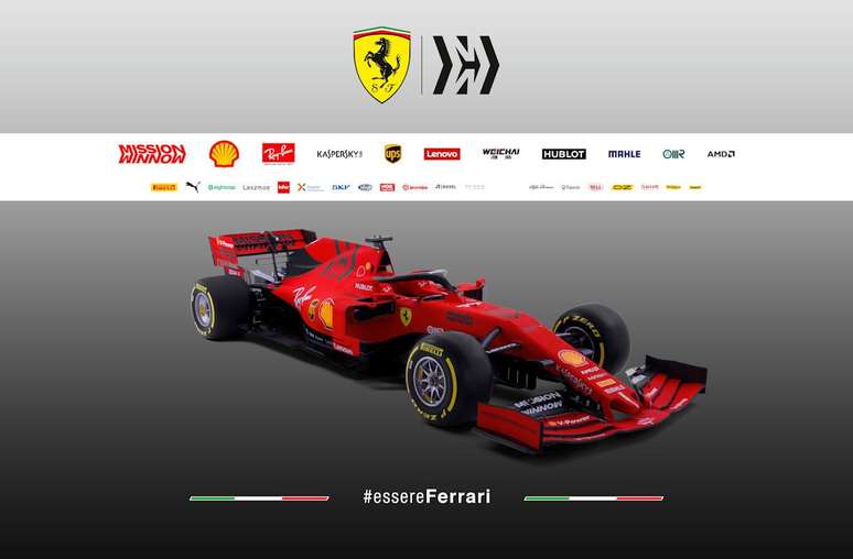 Ferrari apresenta SF90 vermelho e preto fosco para a temporada 2019 da F1