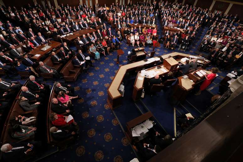 Plenário da Câmara dos Deputados dos Estados Unidos
03/01/2019 REUTERS/Jonathan Ernst