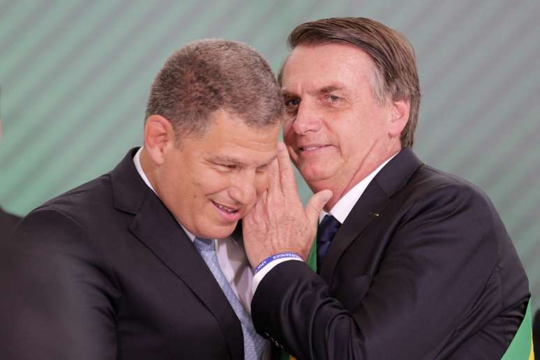 Gustavo Bebianno e Jair Bolsonaro, quando ainda eram aliados