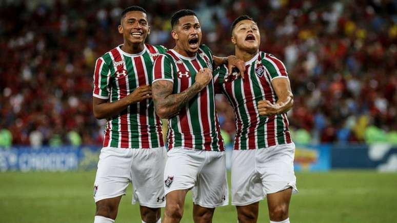 Fluminense venceu o Flamengo com gol no fim (Foto: LUCAS MERÇON / FLUMINENSE F.C.)