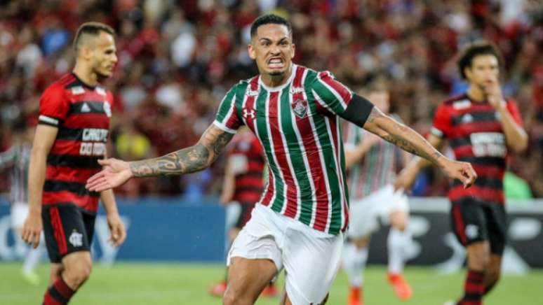 Luciano marcou o gol do Fluminense na partida (Foto: LUCAS MERÇON / FLUMINENSE F.C.)