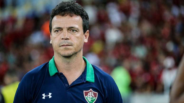 Fernando Diniz, durante a partida (Foto: LUCAS MERÇON / FLUMINENSE F.C.)