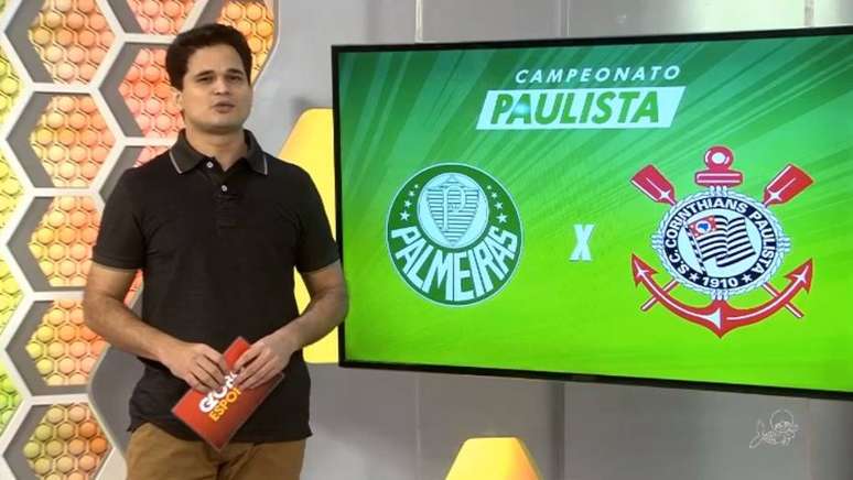 Kaio Cézar durante apresentação de uma edição do 'Globo Esporte' no Ceará.